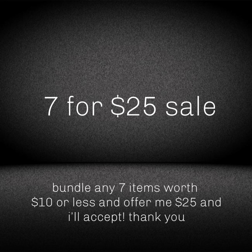 7 for $25 sale 😍